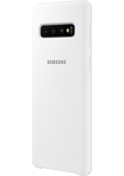Galaxy S10 Silicone Cover (Beyaz) - EF-PG973TWEGWW
