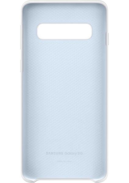 Galaxy S10 Silicone Cover (Beyaz) - EF-PG973TWEGWW