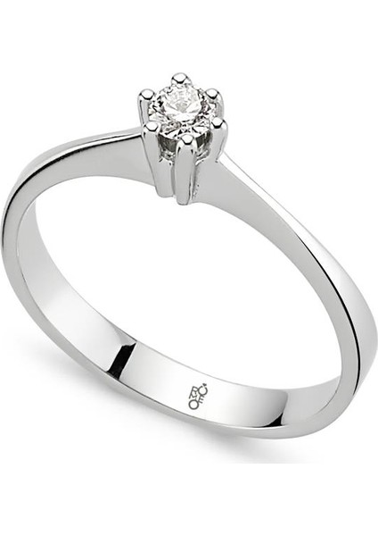 0.10 Ct Tektaş Pırlanta Yüzük RM0730