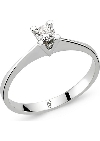Romeo Pırlanta 0.18 Ct Tektaş Yüzük Rm-10010