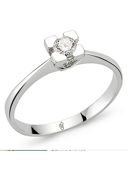 Romeo Pırlanta 0.20 Ct Tektaş Yüzük Rm-10011