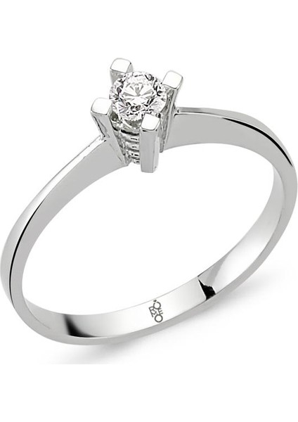 Romeo Pırlanta 0.18 Ct Tektaş Yüzük Rm-10019