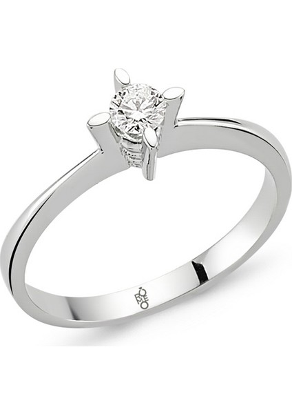 Romeo Pırlanta 0.18 Ct Tektaş Yüzük Rm-10026