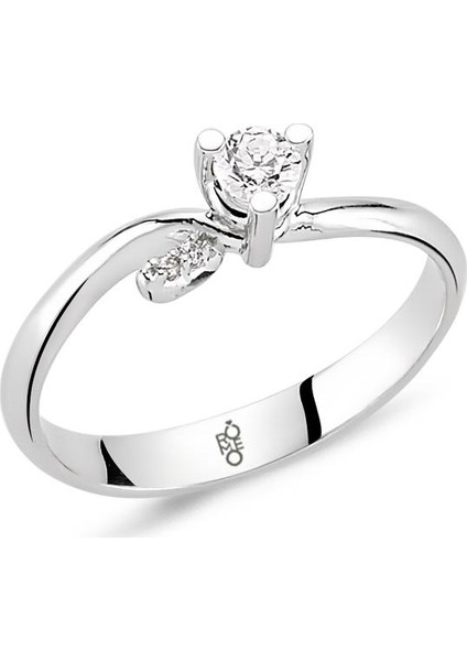 Romeo Pırlanta 0.18 Ct Tektaş Yüzük Rm-10044