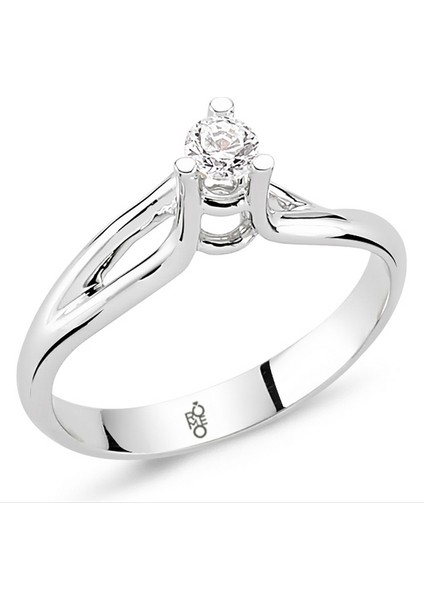 Romeo Pırlanta 0.18 Ct Tektaş Yüzük Rm20043