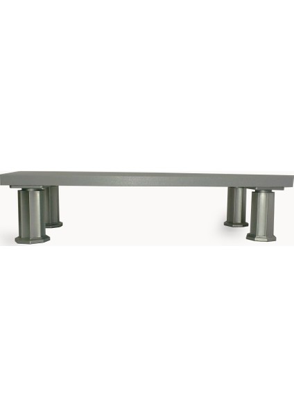 Gümüş Gri Ergonomik Monitor Stand Ekran Yükseltici