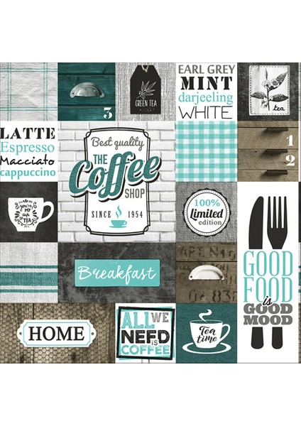 New Art 1038-B Cafe Duvar Kağıdı