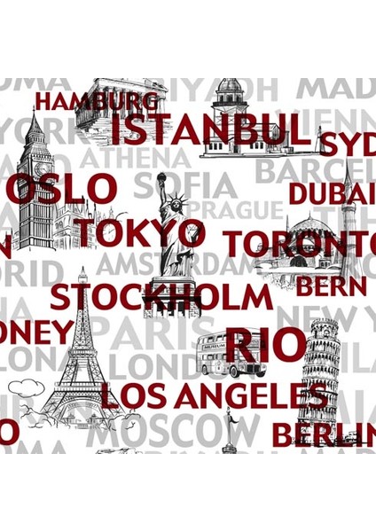 Vision 253-A İstanbul Yazılı Duvar Kağıdı