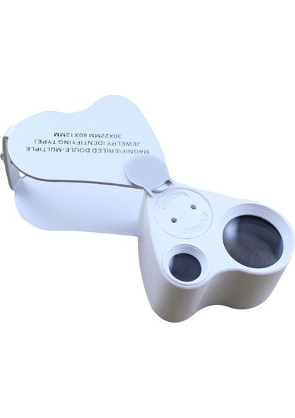 Led Işıklı Çift Gözlü Büyütme Büyüteç - Model : By10 60X 30X