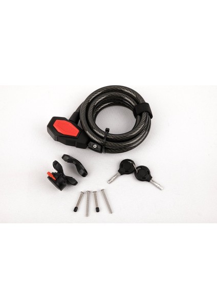 6002 185cmx12mm Anahtarlı Bisiklet Kilidi
