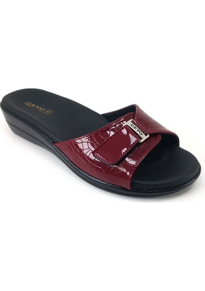 9863-4 Kadın Terlik Bordo