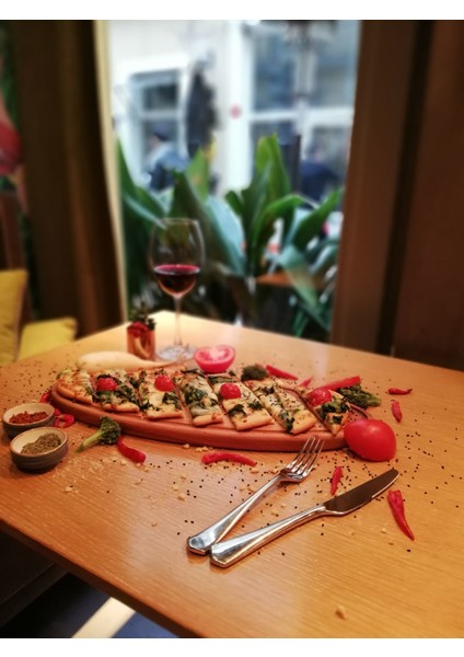 Ramadan Doğal Ahşap Pide Kesim Sunum Tahtası 40x17 cm