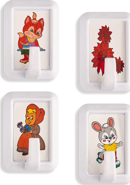 Kare 4'lü Askı 6'lı Paket