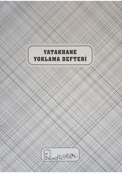 Yatakhane Yoklama Defteri Karton Kapak