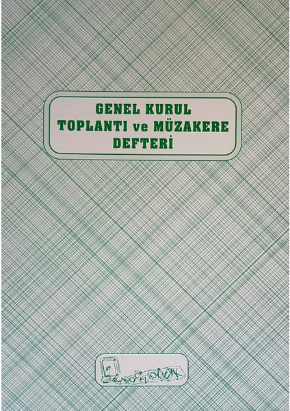 Genel Kurul Toplantı Ve Müzakere Defteri Karton Kapak