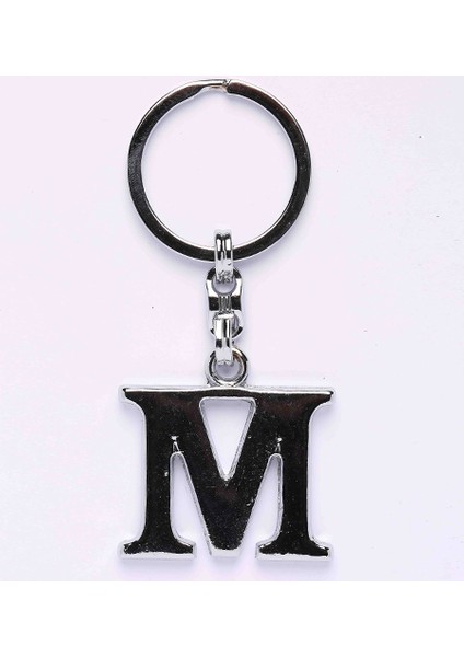 Yeni182 Metalik Krom Ve Harf Anahtarlık