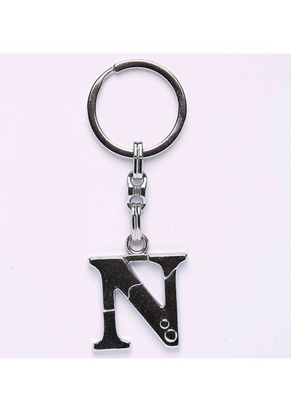 Yeni195 Metalik Krom Ve Harf Anahtarlık