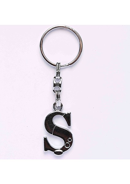 Yeni196 Metalik Krom Ve Harf Anahtarlık