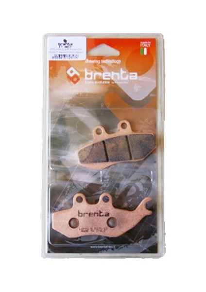 Malaguti PASSWORD 250 Disk Sinter Metal Fren Balata Ön (2005-2011)