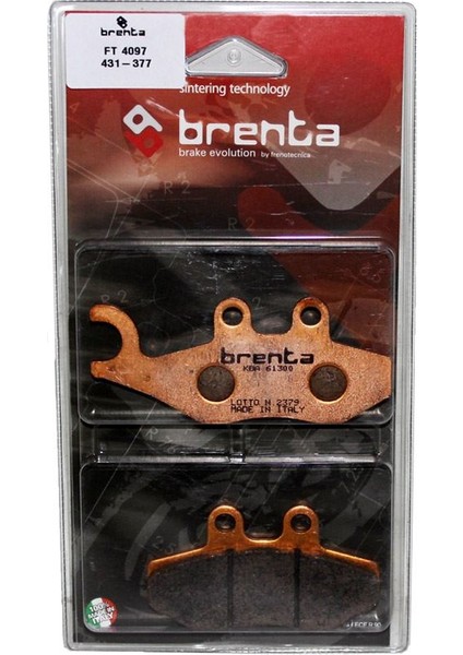 Piaggio BEVERLY 350 TOURING Disk Sinter Metal Fren Balata Arka (2011-2018)