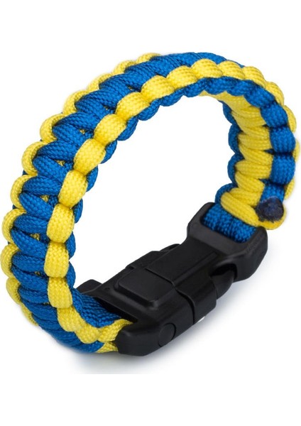 Sarı Lacivert Taraftar Paracord Bileklik