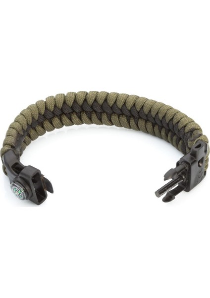 Pusula Ateş Başlatıcılı Düdüklü Paracord Survival Bileklik