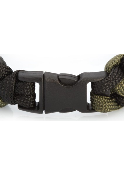 İnce Tasarım Siyah Yeşil Outdoor Paracord Bileklik