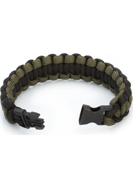 İnce Tasarım Siyah Yeşil Outdoor Paracord Bileklik