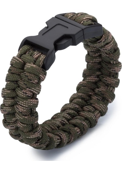 İnce Tasarım Kamuflaj Desen Outdoor Paracord Bileklik
