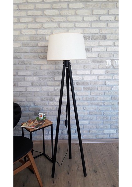 3 Ayak Keten Serisi Kemik / Siyah Ayak