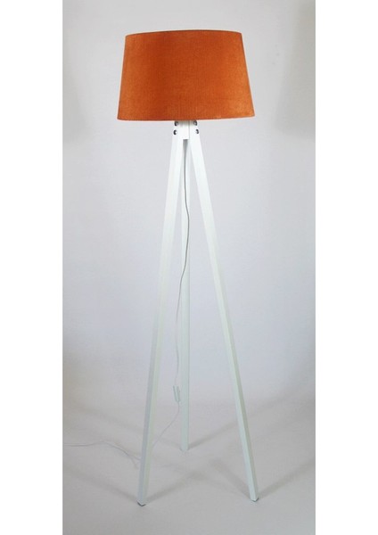 Oval Üç Ayakli Lambader Kiremit/Beyaz