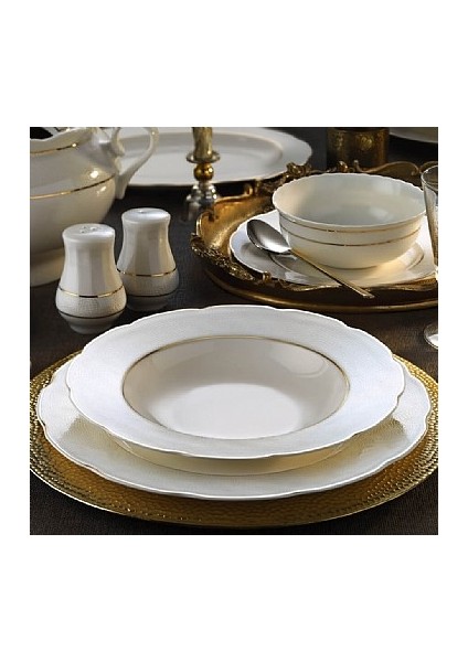 Bone Olympos 62 Parça 10066A Desenli Yemek Takımı