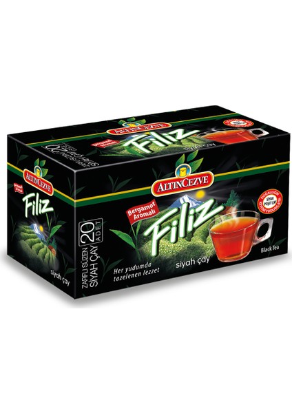 Filiz Bergomatlı Bardak Poşet Siyah Çay Sallama (Earl Grey) 20' li