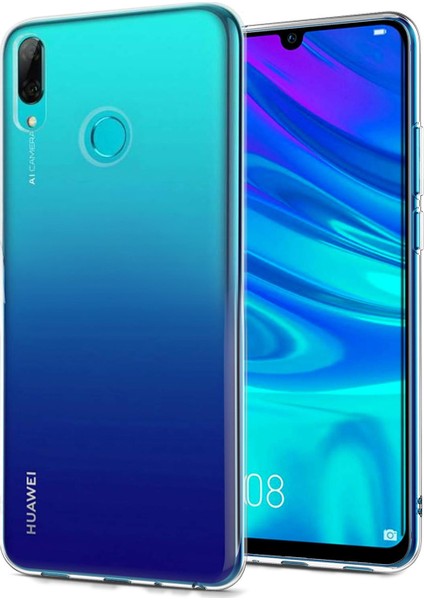 Huawei P Smart 2019 Kılıf Transparent Soft Beyaz