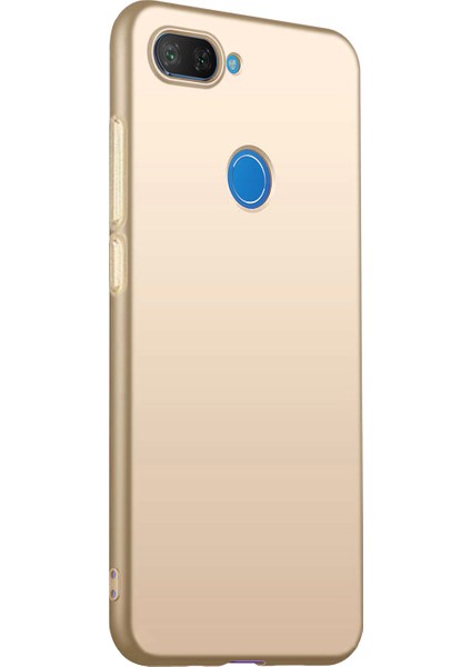 Matte Silicone Xiaomi Mi 8 Lite Kılıf Gold