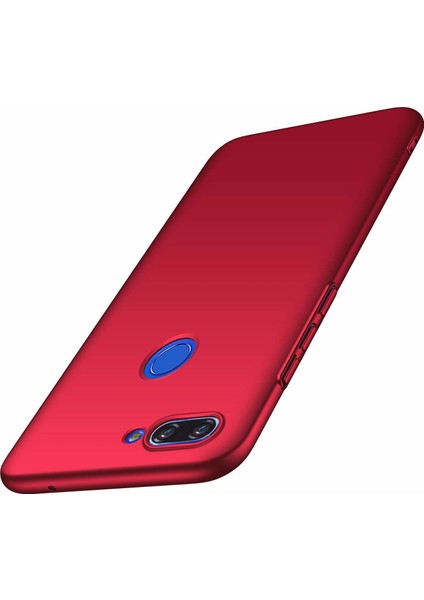 Matte Silicone Xiaomi Mi 8 Lite Kılıf Kırmızı