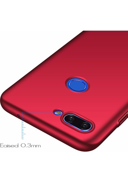 Matte Silicone Xiaomi Mi 8 Lite Kılıf Kırmızı