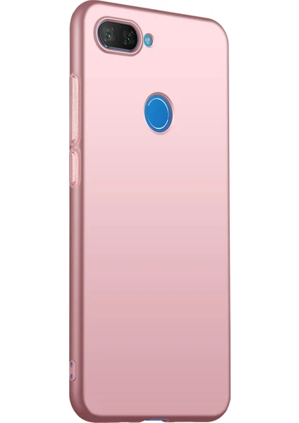 Matte Silicone Xiaomi Mi 8 Lite Kılıf Rose Gold