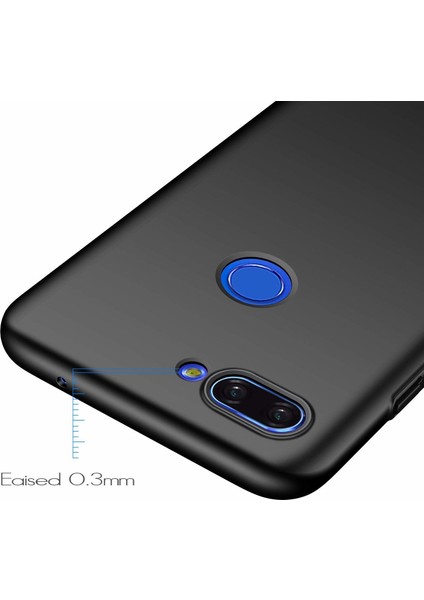 Matte Silicone Xiaomi Mi 8 Lite Kılıf Siyah