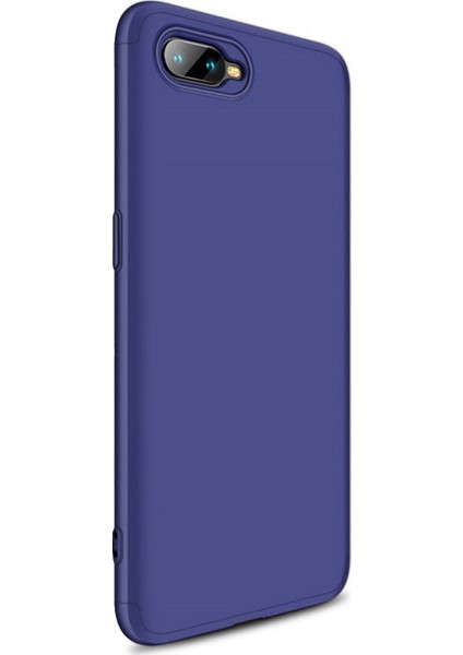 Oppo RX17 Neo Kılıf Double Dip 360 Protective Lacivert