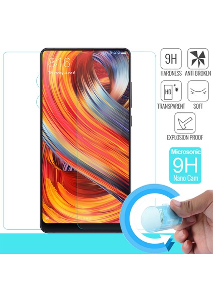 Xiaomi Mi Mix 2 Ön + Arka Nano Cam Ekran Koruyucu