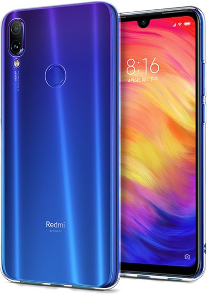 Xiaomi Redmi Note 7 Kılıf Transparent Soft Beyaz