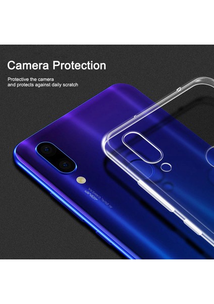 Xiaomi Redmi Note 7 Pro Kılıf Transparent Soft Beyaz
