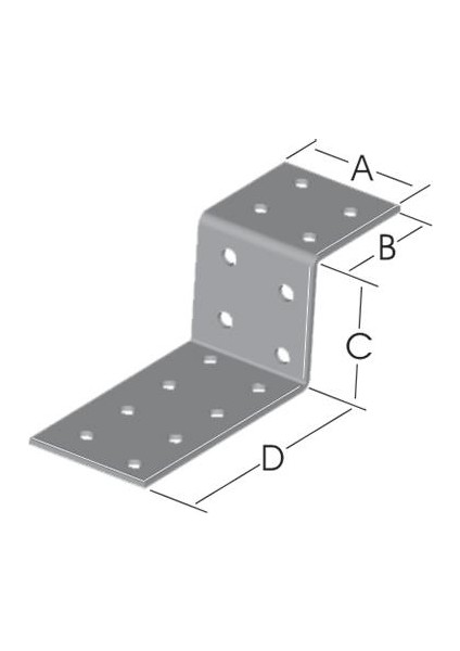 192-71 Z Gönye Bağlantı 40*40*60*60
