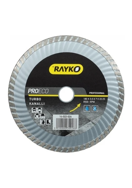 Proeco Turbo Kanallı 180X3X7X22,23