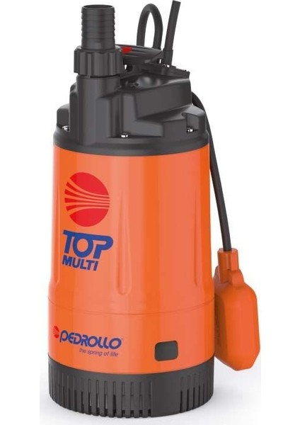 Top Multı 2 Flatörlü Plastik Gövdeli Drenaj Dalgıç Ve Keson Kuyu Pompası 42 Mss 4.8 M³/H