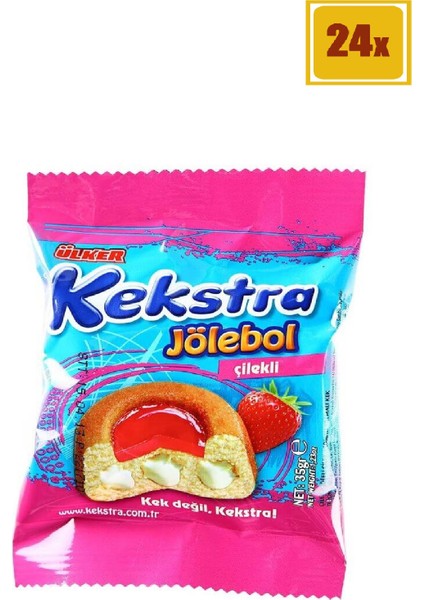 Kekstra Jöleli Çilek 30 gr 24'Lü Set