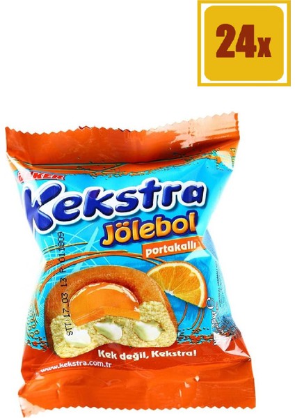 Kekstra Jölebol Kek Portakallı 30 gr 24'Lü Set