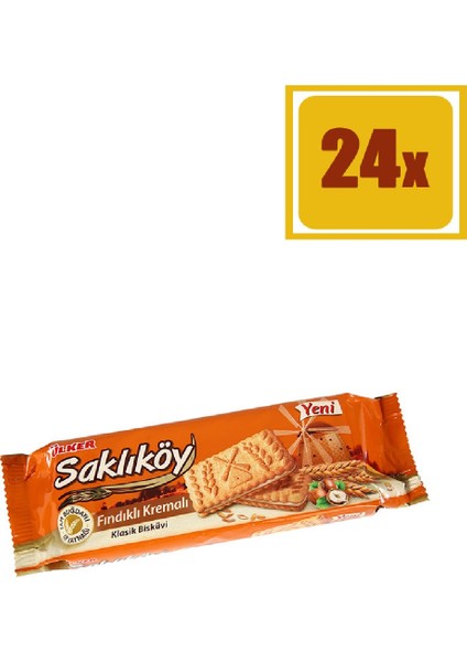Saklıköy Fındık Kremalı 100 gr 24'Lü Set