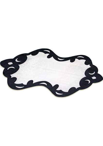 Figürlü Özel Kesim Yıkanabilir Kaymaz Taban Halı 104 Beyaz ( 120 X 180 ) modelleri
